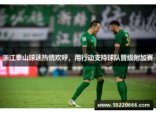 浙江泰山球迷热情欢呼，用行动支持球队晋级附加赛